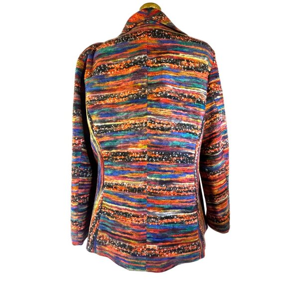 City Girl Nancy Bolen Multicolor Patterned Jacket L - Picture 3 of 5